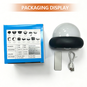 CUSTOM LOGO Hemispherical PIR Motion Sensor Night <b>Light</b>, Dome Shape LED Motion Activated Automatic Night Lamp with Magnetic Base - Product Image 5
