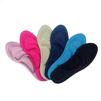 Semelles orthopédiques 4D en éponge massante pour soutien de la voûte plantaire, soulagement de la douleur du pied plat, semelles orthopédiques de sport pour chaussures