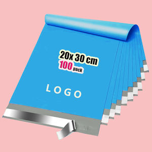 Bolsas de Envío Autoadhesivas Azules de 20x30cm, 100 Unidades, Gruesas, Impermeables y con Adhesivo Fuerte, Venta al Por Mayor - Product Image 1