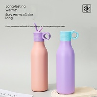 Nouveau produit cadeau personnalisé bouteille d'eau isolée en acier inoxydable 304 Portable Sport de plein air isolé gobelet couvercle de paille tasse de voiture