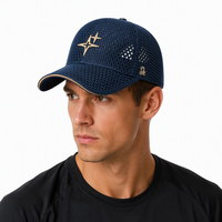 Casquette de baseball personnalisée en gros avec broderie à pois, motif fruit, respirante, en maille, imperméable, protection UV, pour loisirs en extérieur, été