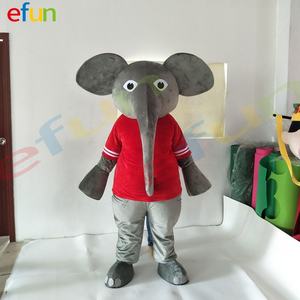 Efun MOQ 1 pieza personalizado Unisex tamaño <span class=keywords><strong>adulto</strong></span> <span class=keywords><strong>elefante</strong></span> mascota <span class=keywords><strong>disfraz</strong></span> lindo Animal personaje de dibujos animados para fiesta - Product Image 1