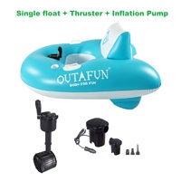 Bouée gonflable électrique portable pour une personne avec propulseur rotatif, scooter aquatique pour piscine, équipement de loisirs de plein air