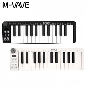 <span class=keywords><strong>Clavier</strong></span> <span class=keywords><strong>MIDI</strong></span> portable M-VAVE SMK-25 MINI - 25 touches, action à ressort, boutons de pitch/modulation, compatible sans fil, Type-C, pour PC/<span class=keywords><strong>Mac</strong></span>/iOS - Product Image 1