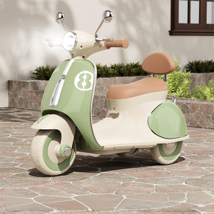 Kinderelektrische Driewieler Motorfiets Met Verlichting Op Afstand Bestuurbare Speelgoedauto Voor 2 Tot 4 Jaar Oud Plastic Materiaal - Product Image 1