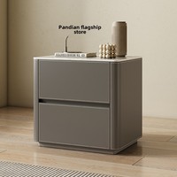 2024 nouveau modèle selle en cuir Table de chevet Design moderne boîte de rangement en bois lumière créative luxe haut de gamme petite Table basse