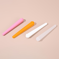 Tube d'emballage en plastique transparent de 120 mm avec fermeture à clapet et ouverture par pression pour produits de taille King Size