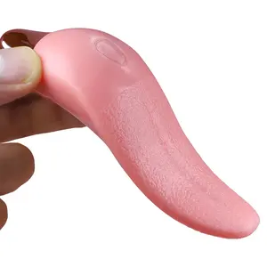 Lecken Brust vibrierende Maschine Nippel Klitoris Saugen Erwachsenen sexy Realistische Hitze Zunge lecken Muschi Vibrator Sexspielzeug für Frau