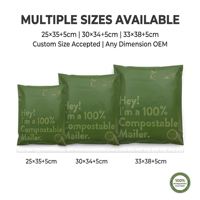 Sacs d'expédition en plastique vert solide, 100 % biodégradables, imprimés sur mesure, de qualité supérieure