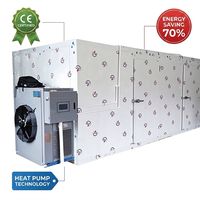 Automatische warmtepomp fruitdroogmachine voor het drogen van durian, mango en banaan, 200 kg, industriële kwaliteit