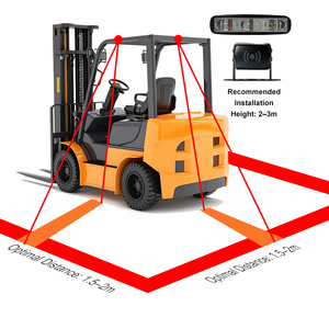 Système <span class=keywords><strong>radar</strong></span> <span class=keywords><strong>anti</strong></span>-<span class=keywords><strong>collision</strong></span> pour chariots élévateurs, excavatrices et pelles hydrauliques avec avertissement lumineux LED rouge clignotant pour la sécurité des piétons - Product Image 5