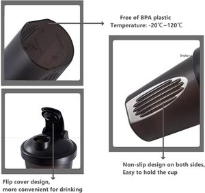 LOGO personalizzato regalo promozionale portatile <span class=keywords><strong>sano</strong></span> di miscelazione tazza di plastica con pillola in polvere Bpa libero 400Ml proteina palestra bottiglia Shaker - Product Image 6