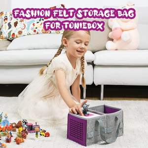 Purple Tonies Starter Set Estuche de transporte Asa Bolsa de almacenamiento de juguetes para figurita Tela de fieltro Juguete <span class=keywords><strong>musical</strong></span> Organizador de accesorios para niños - Product Image 6