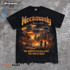 เสื้อยืดผ้าฝ้ายผู้ชายเมคแมนลี่แขนสั้นคอกลมลายแพนด้าบาสเก็ตบอลดีไซน์ลำลองสวมใส่สบายทรงปกติ - Product Image 5