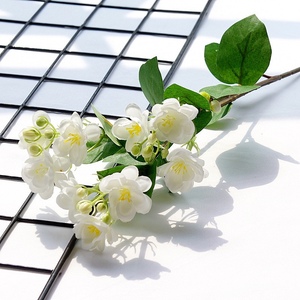 Rama de Flor de Jazmín Artificial, Plástico Blanco, 30cm-100cm, Decoración de Interiores - Product Image 1