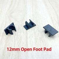 Protège-pieds en plastique antidérapants réutilisables de type ouvert de 12 mm, embouts pour pieds de meubles et protections d'extrémités pour barres d'armature