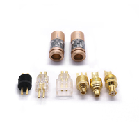 Kunci sekrup tenun Audio solder colokan Jack konektor 0.78mm untuk lubang Pin Earphone 4mm