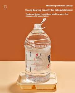 EcoFort Premium Oil-Block Structural-Rigidité Compostable Bagasse Burger Box for <span class=keywords><strong>Drive</strong></span>-Thru Restaurants Fast Food Chains - Product Image 4