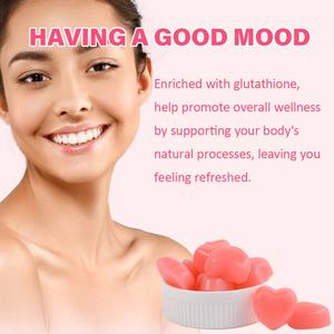 Gummies de glutathion et de collagène Chinaherbs et gummies de vitamine C : Compléments éclaircissants pour la peau sous forme de bonbons gélifiés - Product Image 3