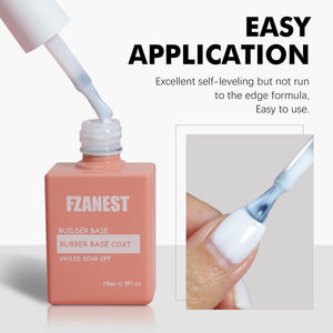 FZANEST Gel de Base Couleur pour Ongles, Gel Constructeur Sans HEMA, Base Caoutchouc, Fournitures pour Ongles, Prix de Gros Abordable, <span class=keywords><strong>Kit</strong></span> de Gel d'Extension d'Ongles - Product Image 5