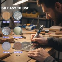 Machine à Graver Portable Électrique Outil à Main Stylo de Marquage pour Métal Bois Verre Plastique