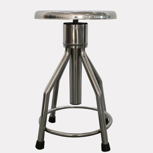 Taburete Quirúrgico de Acero Inoxidable Ke Ming 290x290x500-700mm, Silla de Laboratorio con Elevación y Rotación - Product Image 1