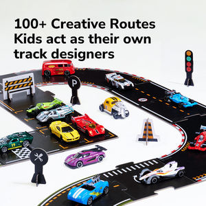 Гоночный трек Mideer MD3415 Speed Garage: 3D-раскладная гоночная площадка с 22 машинками, более 100 вариантами трасс и захватывающими игровыми сценами - Product Image 4