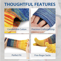Arch Support Chaussettes de course à cinq orteils pour hommes et femmes