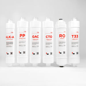 تصفية المياه القلوية RO نظام 6 مراحل PP UDF co RO غشاء T33 خرطوشة معدنية للمنزل الفندق - Product Image 2