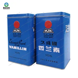 Vanillin kristal tozu 500g demir kutu paketi toplu stok gıda sınıfı en İyi kalite ethyl Vanillin fiyat