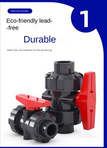 <span class=keywords><strong>PVC</strong></span> Double Union Ball Valve Manuel Haute Température Eau Pneumatique Gaz <span class=keywords><strong>Clapet</strong></span> <span class=keywords><strong>anti</strong></span>-<span class=keywords><strong>retour</strong></span> avec Interrupteur D'arrêt Raccords Joints - Product Image 4