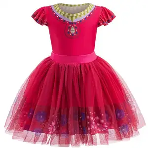 2024 Wish Asha Costume Girls Princess Dress Cosplay Outfits for Kids Dress Up Christmas Party