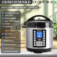 Cuisinière à pression électrique 5L 6L 8L 10L 12L avec cuve intérieure en acier inoxydable, appareil de cuisson multifonction numérique intelligent