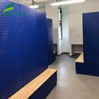 Casier électronique à 4 portes avec serrure à clé, certifié CE, étanche, pour hôpital, salle de sport, vestiaire, armoire assemblée pour le rangement des bagages