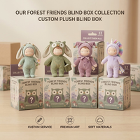 Peluches personnalisées Licorne violette à capuche, porte-clés, poupée en peluche, boîte mystère, jouet en peluche pour enfant, breloque de sac, cadeau promotionnel, faible MOQ, OEM