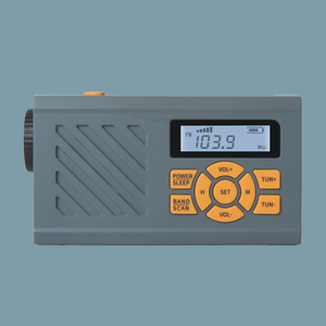 Portable Factory <b>Hand</b> Crank Solar Radio with Flashlight Power Bank LCD Display Multi Band Reception Camping Radio Weather Alert - Product Image 4