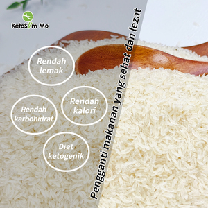 Riso Shirataki all'ingrosso a basso contenuto di carboidrati, ideale per la perdita di peso, fornitore dall'Indonesia, riso Konjac secco - Product Image 2