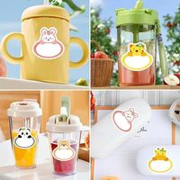 Autocollants autocollants personnalisés / Étiquettes autocollantes pour animaux RTS 120 pièces par sac 45mm*46mm