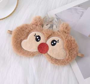 Antifaz <span class=keywords><strong>de</strong></span> Peluche con Bordado <span class=keywords><strong>de</strong></span> Conejito Navideño, Bloquea la Luz, Protección Ocular <span class=keywords><strong>para</strong></span> <span class=keywords><strong>Dormir</strong></span>, Antifaz con Orejas <span class=keywords><strong>de</strong></span> <span class=keywords><strong>Unicornio</strong></span> - Product Image 4