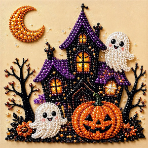 <span class=keywords><strong>Pintura</strong></span> de Diamantes con Temática de Halloween, Kit de Arte de Perlas Fantasma de Moda, Decoración para el Hogar, Superventas - Product Image 6