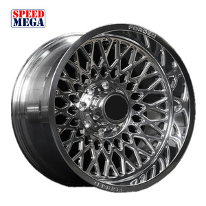 Jantes forgées polies pour camions, modèles 22x12, 24x14, 26x14, 26x16, 28x16, 28x14, entraxes 8x170, 8x180, pour Ford, RAM, Sierra, Silverado - Product Image 1