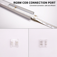 Connecteurs de bande LED sans soudure, branchement rapide, 8 mm, 10 mm, 12 mm, connecteur de bande LED COB sans couture avec câble à 4 ou 5 broches