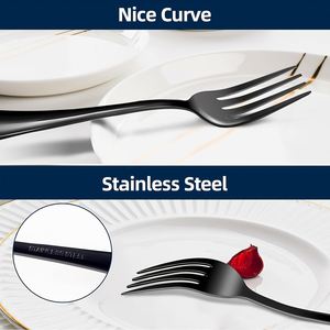 Vente en gros de fourchettes à dîner en acier inoxydable de 7,3 pouces, fourchettes à steak, fourchettes à pâtes pour la maison, le restaurant, usage quotidien - Product Image 4