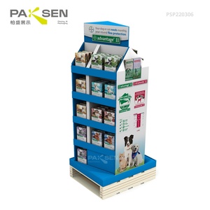 ชั้นวางสินค้าแบบพับได้เป็นมิตรกับสิ่งแวดล้อมสำหรับซูเปอร์มาร์เก็ต เหมาะสำหรับวางอาหารสัตว์เลี้ยงบนพื้น - Product Image 1