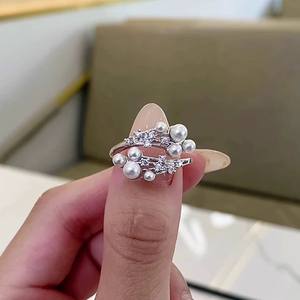 Support vide pour bague en argent S925 pour perles DIY 10631, pour perles rondes de 11-13 mm, catégorie perles en vrac - Product Image 3