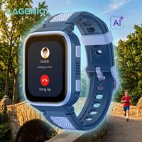 LAGENIO Smartwatch per Bambini con SIM Nano 4G Standard, Assistente Vocale AI, Posizionamento GPS LBS WIFI A-GPS, SOS