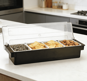 Boîte de rangement pour collations en plastique écologique, grande capacité, portable, pour noix, biscuits, bonbons, camping, maison, cuisine - Product Image 4