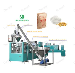 Easy Installation Flour Milling Packing Machines Flour Packing Machine Sealing Wheat Flour Paper Bag Packing Machine 1kg Powder