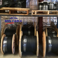 Kabel pompa bawah air bulat datar kabel pompa tahan air kawat listrik