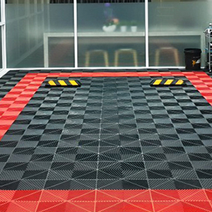 Dalles de sol de garage emboîtables 40*40*1.8cm, tapis de sol pour lavage de voiture, <span class=keywords><strong>dalle</strong></span> de sol multifonction pour garage - Product Image 5